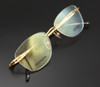 Lightweight Rimless Glasses Hilton Exclusive 152 18kt Gold Plated Eyewear 52mm Eye Size