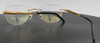 Lightweight Rimless Glasses Hilton Exclusive 152 18kt Gold Plated Eyewear 52mm Eye Size