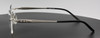18kt Palladium Plated Glasses Hilton Exclusive 152 Silver Rimless Eyewear