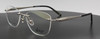 18kt Palladium Plated Glasses Hilton Exclusive 152 Silver Rimless Eyewear