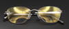 18kt Palladium Plated Glasses Hilton Exclusive 152 Silver Rimless Eyewear