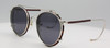 Vintage BOIC Beaufort Panto Shaped Glasses With Chestnut Rims And Matching Sunclip