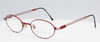 Oval matt red eyewear by Winchester WM0070 at The Old Glasses Shop