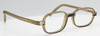 Rectangular Translucent Brown Eyewear NORFOLK Winchester Vintage Prescription Glasses 48mm Eye Size
