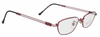 Lightweight Metal Spectacles Winchester WM0076 In A Matt Burgundy Finish 48mm Eye Size