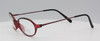 Oval Winchester HOM Eyewear Burgundy Acrylic Spectacles With A 46mm Lens Size