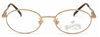 Small oval eyewear Winchester WM0111 in a matt gold finish at The Old Glasses Shop