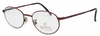 Winchester Old Style 32 eyewear in a burgundy metal finish at The Old Glasses Shop