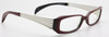 X EYES 48 Burgundy coloured acrylic glasses from www.theoldglassesshop.co.uk