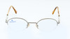 BURBERRY B8787 Matt Silver Finish Vintage Half-Rim Designer Spectacles