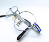 Jean Paul Gaultier 5105 Oval Silver Designer Glasses With Blue Bamboo Style Arms 48mm/50mm Lens Size