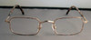 Winchester vintage gold metal rectangle designer spectacles