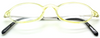 Winchester HOM Vintage Opaque Yellow Acrylic Oval Eyewear 46mm