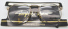 Vintage Giorgio Di Marco Panto Shaped Designer Gold Prescription Eyewear