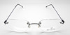 Winchester UM0045 Vintage Lightweight Rimless Designer Glasses With Hexagonal Lenses