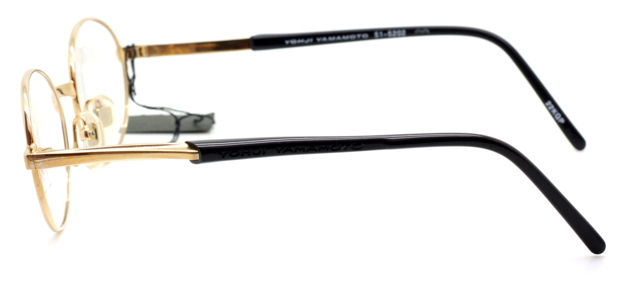 Yohji Yamamoto 5202 Oval Japanese Vintage Designer Glasses 22kt 