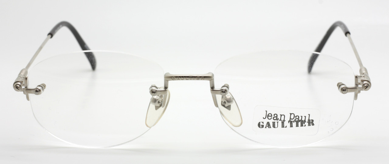 Vintage Jean Paul Gaultier 6110 Oval Rimless Eyewear In Matt