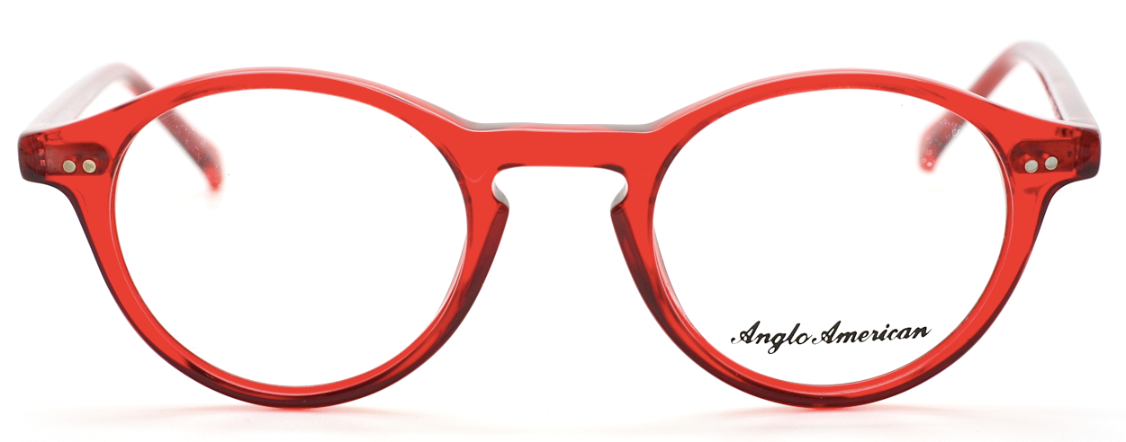 STUNNING Red Anglo American 406 OP9 Classic Panto Glasses Frames