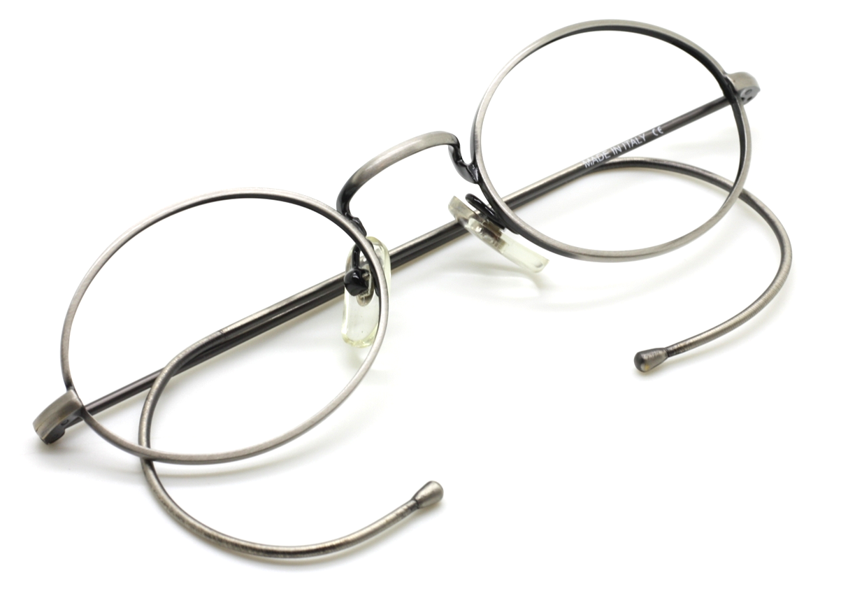 Small Oval Antique Silver Glasses Frames By Beuren Varying Lens - Main Image