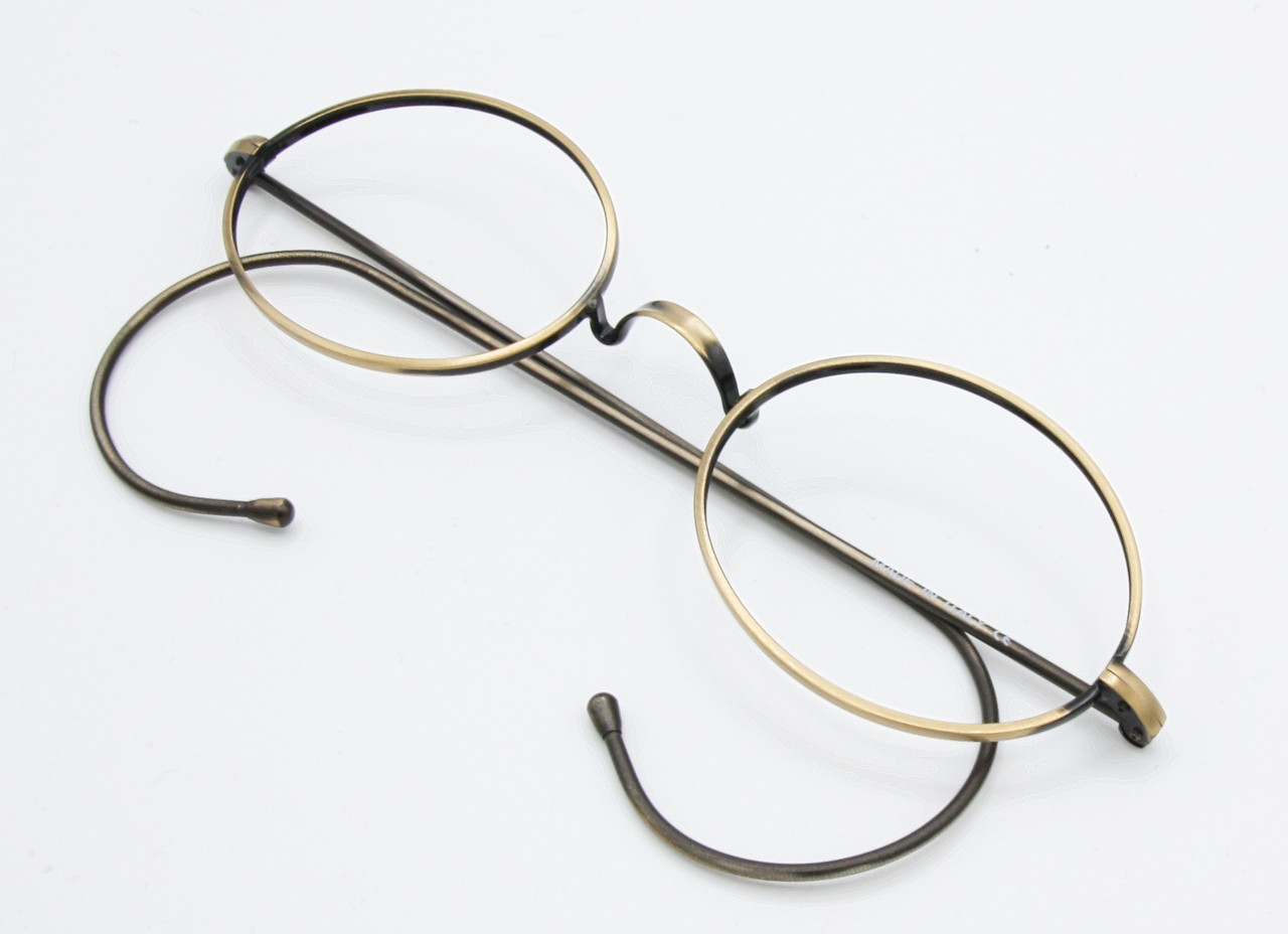 NHS Style Small Antique Gold Oval 'Warwick Bridge' Glasses by