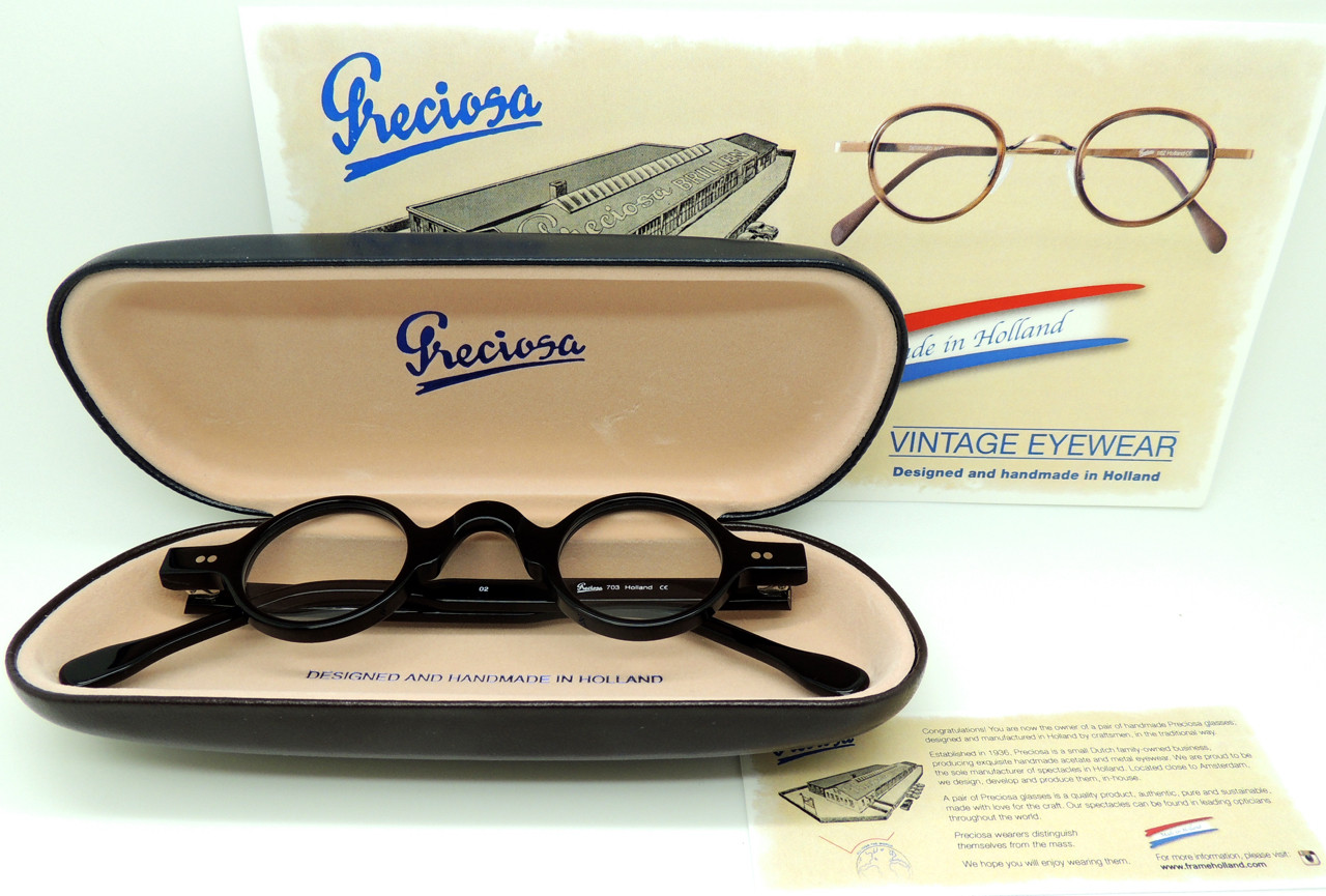 Hand Made Frame Holland Preciosa 703 Acetate Small Round 33mm