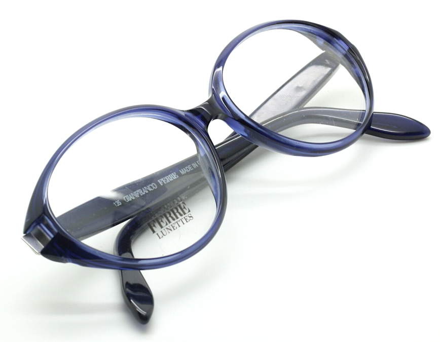 Fantastic! Gianfranco Ferre GFF 439 Deep Blue Oval Acrylic