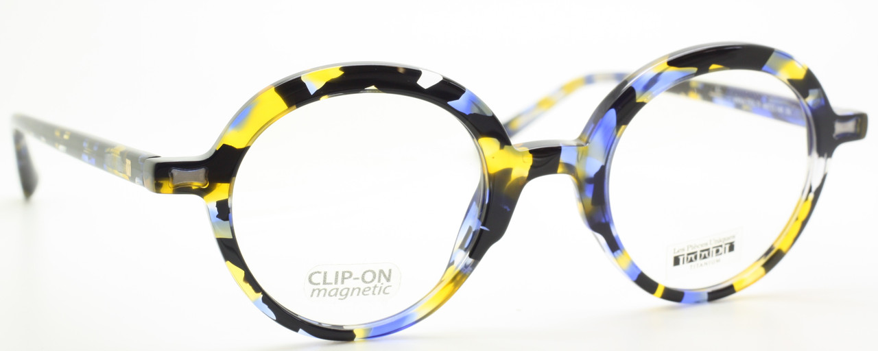 Italian Eyewear with Sun Clip by Les Pieces Uniques ANNA Acetate