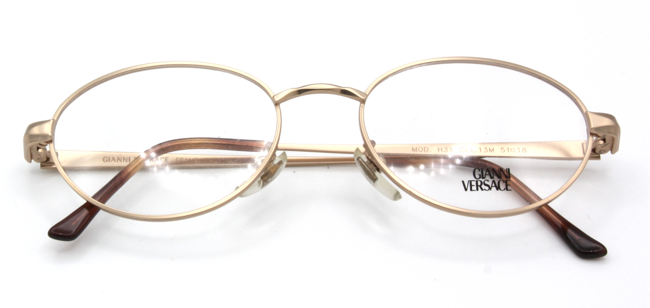 Gold Frame Old School Versace Glasses Vintage Versace Glasses