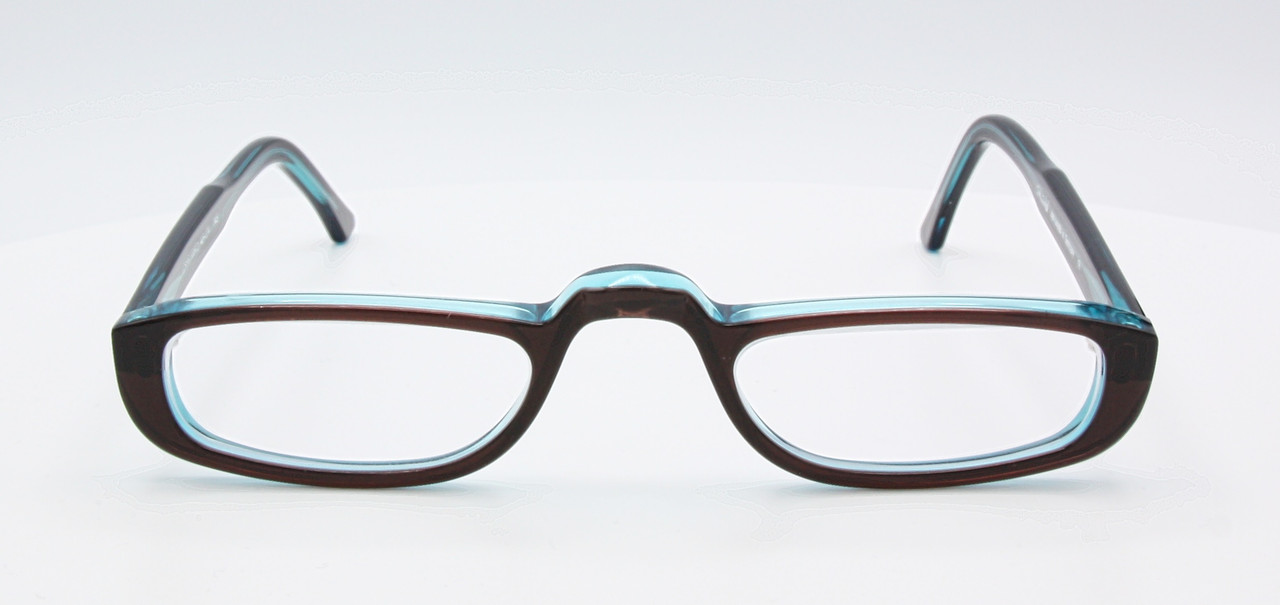 Handmade Reading Glasses 2889 By Schnuchel With A Brown Front and