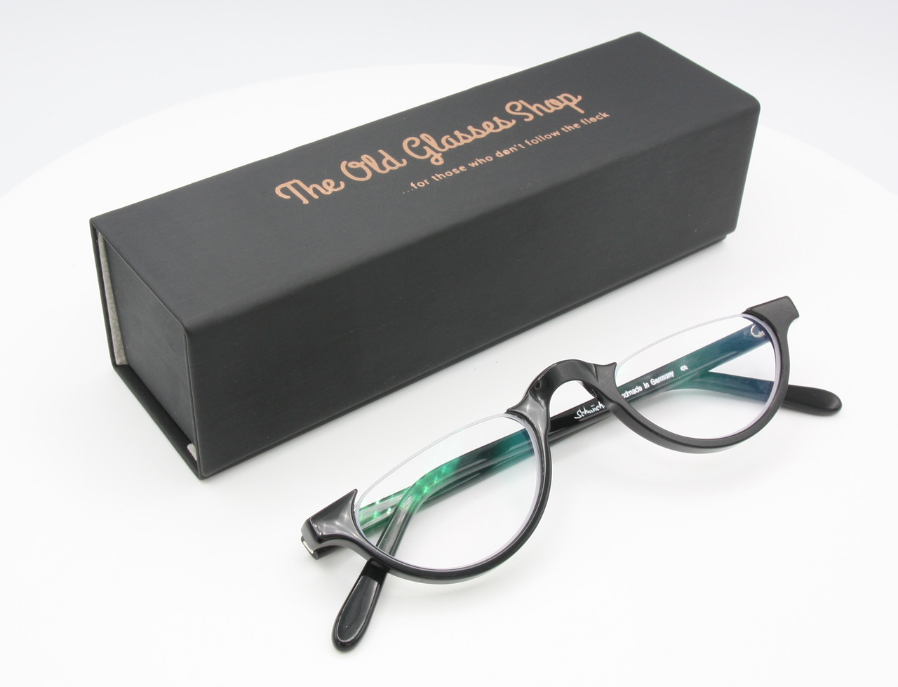 Reading Glasses By Schnuchel Hand Made Half Moon Eyewear 1479 In A