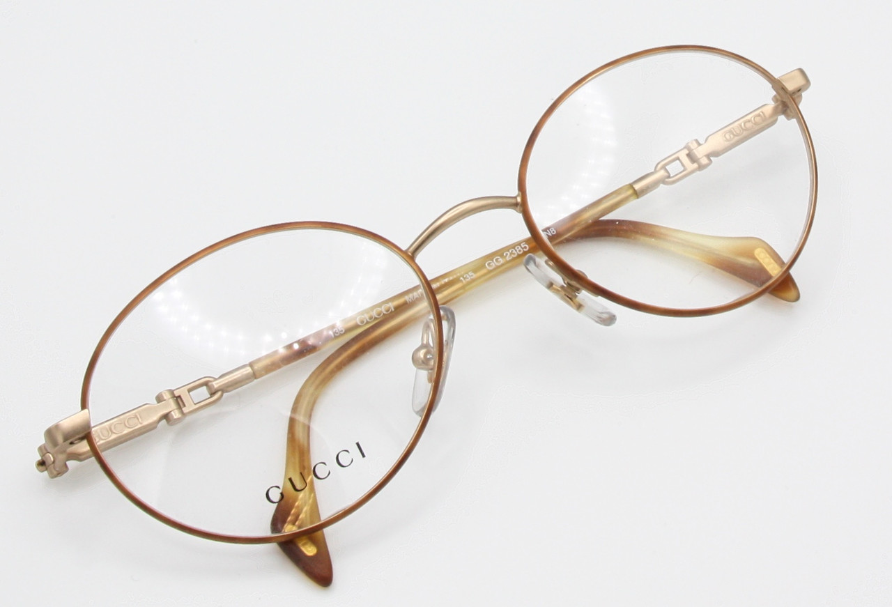 SPEXX Eyewear Oversized Vintage Retro Rimless Clear Lens Eyeglasses – Gold Frame