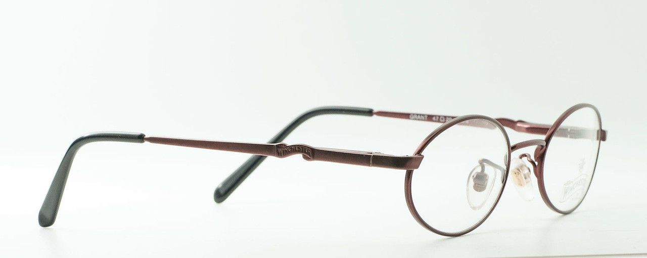 Burgundy Oval Winchester frames at www.theoldglassesshop.com