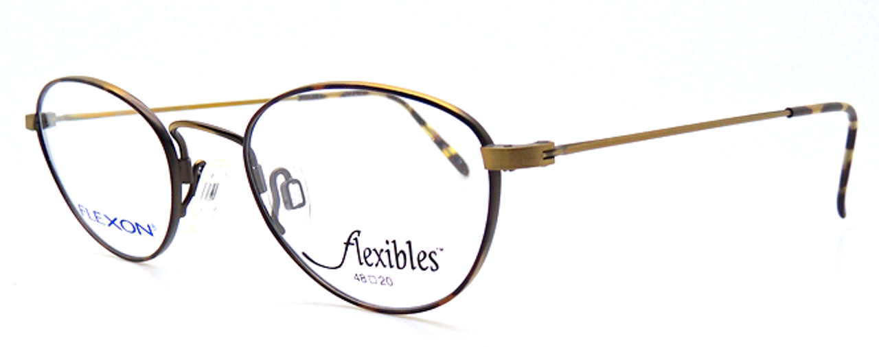 Antique Gold Spectacles In A Vintage Shallow Panto Shape