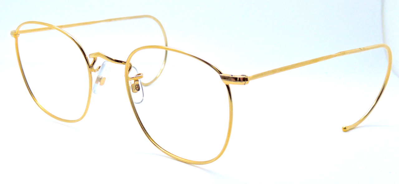 VINTAGE SAVILE ROW QUADRA with Curlsides 14k Gold Filled Frame With 49mm Rims