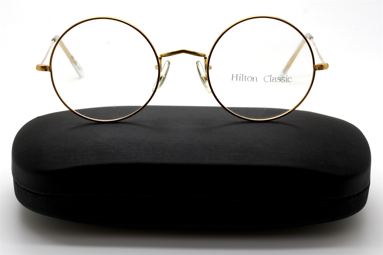 HILTON CLASSIC by Savile Row Round 14kt Rolled Gold Vintage Frames 49mm Rims