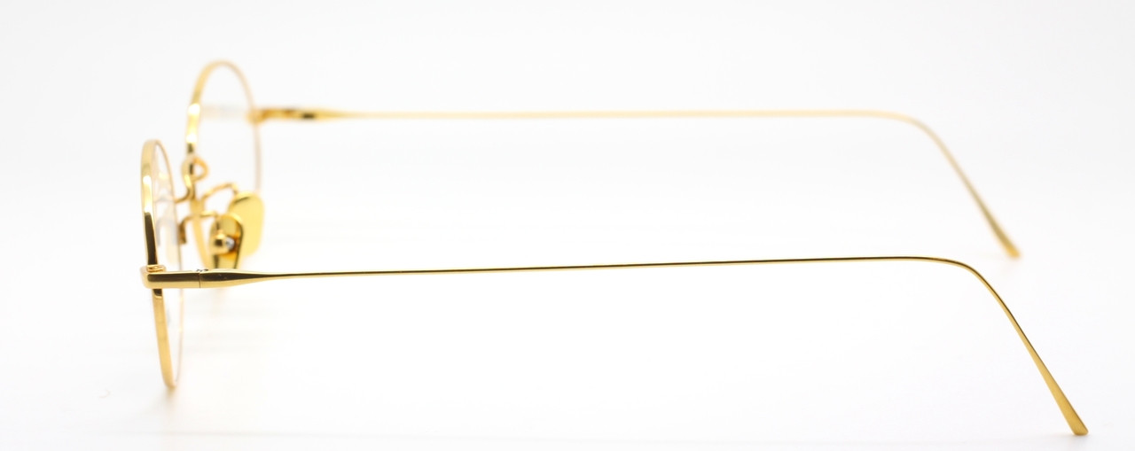 Les Pieces Uniques CLOUD Titanium Small Oval Gold Plated Lightweight