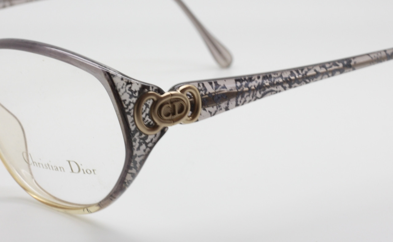 Designer Frames By Christian Dior In Grey & Silver