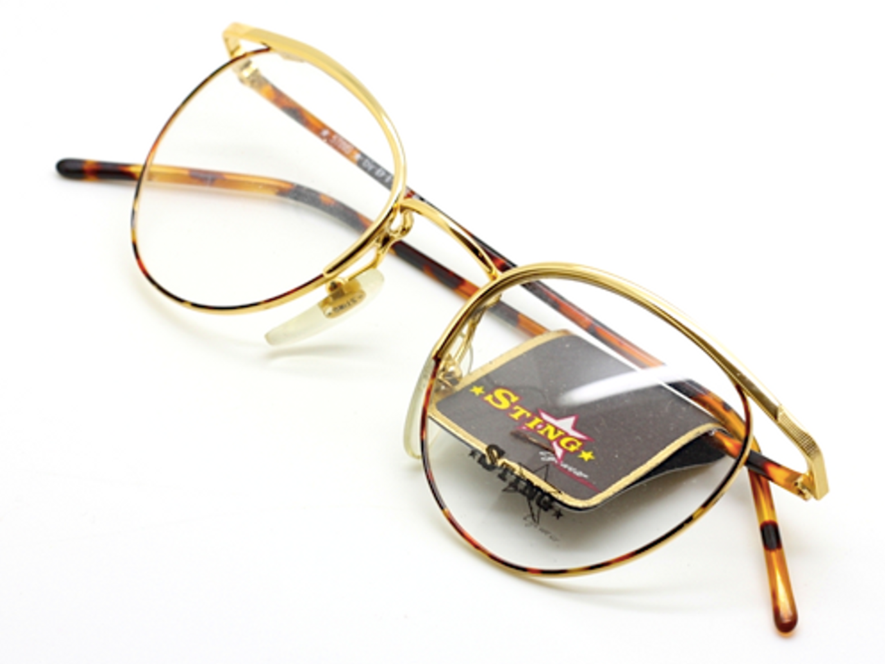 Sting Eyewear 316AP by Dierre Shiny Gold Panto Frame with Tortoiseshell Colour Rims 45mm- ONLY 1 LEFT!