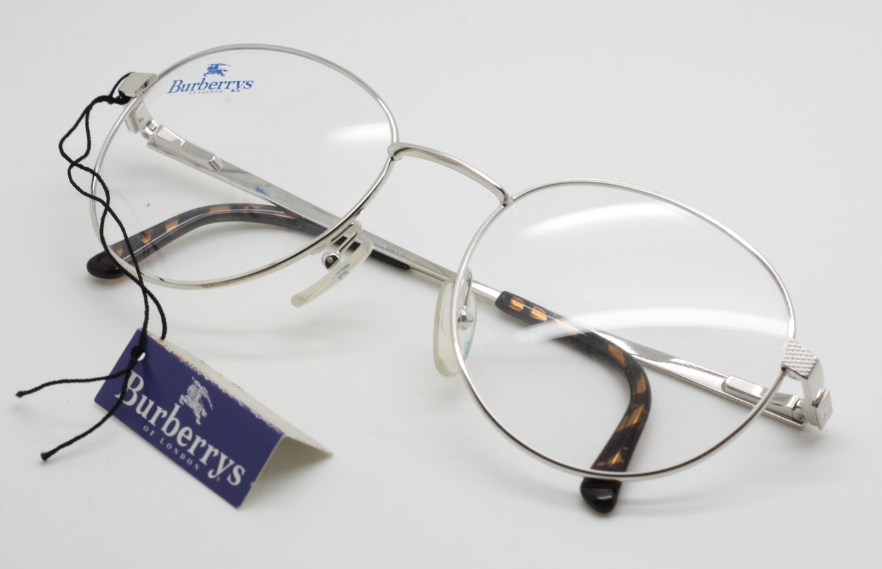 Burberrys B8821 Vintage Panto style Silver Finish Glasses Eyewear