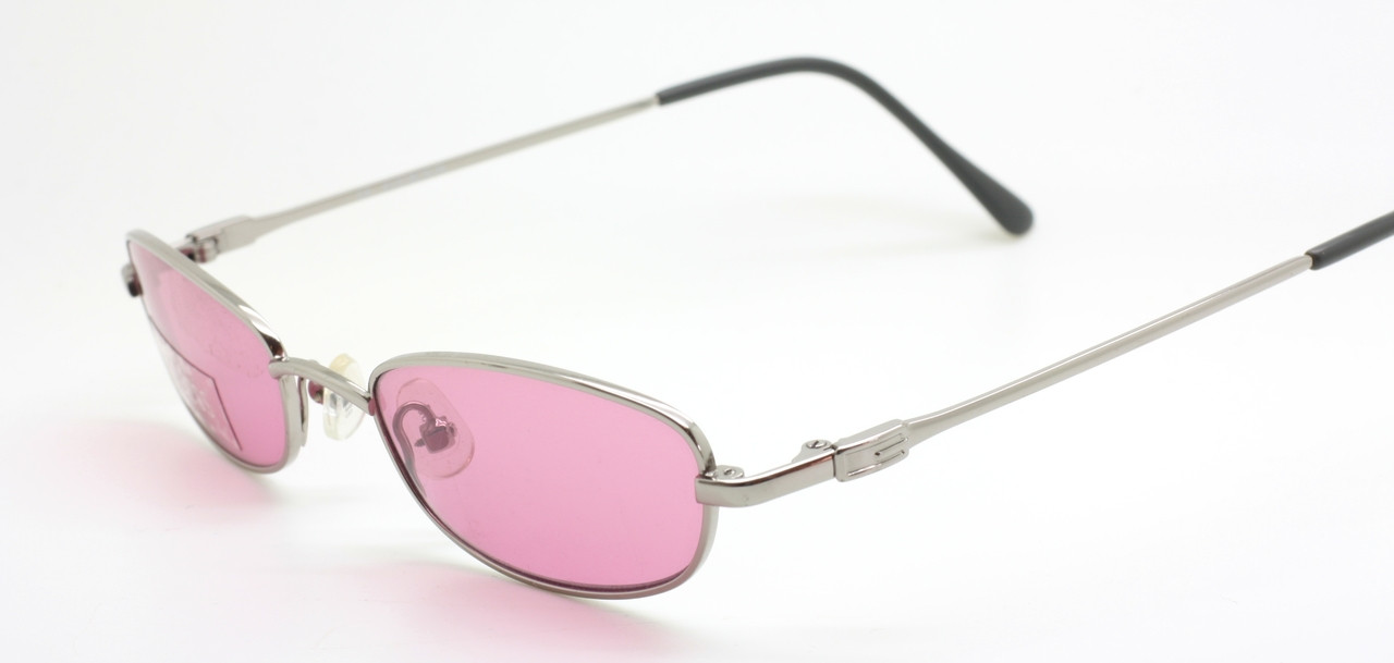 Vintage Oval Guess 6008 Sunglasses In A Silver Finsh With Pink Lenses ...