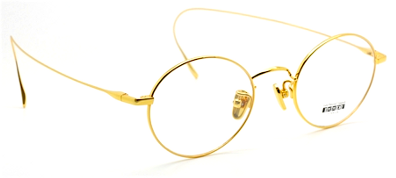 Les Pieces Uniques CLOUD 11 Classic Wireframe Oval Curlsides in Gold Finish