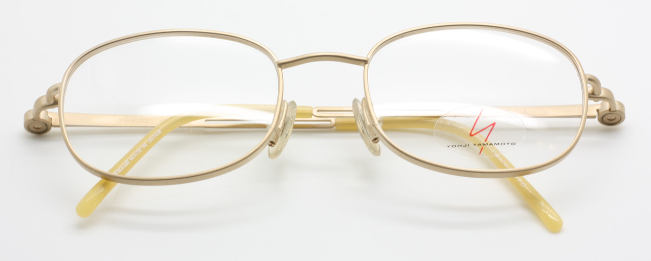 Luxury 22k Gold Plated Vintage YOHJI YAMAMOTO 5103 Rectangluar Designer Glasses 50mm