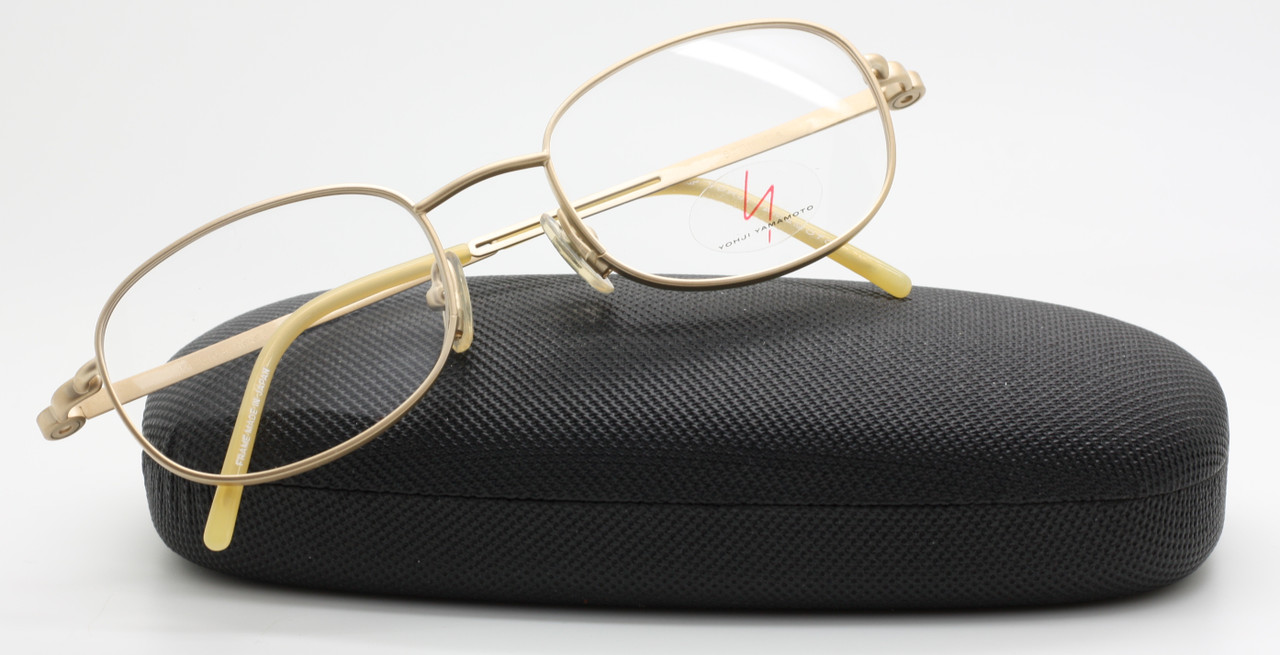 Luxury 22k Gold Plated Vintage YOHJI YAMAMOTO 5103 Rectangluar Designer Glasses 50mm