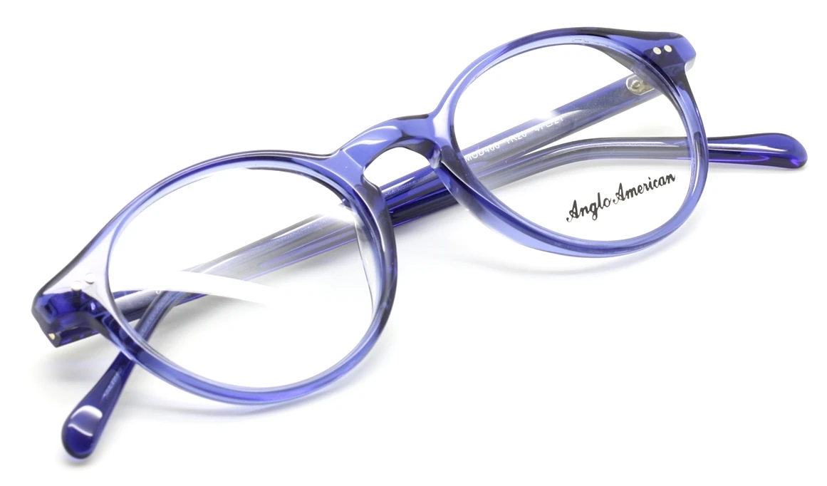 Panto Shaped Vintage Style Spectacles By Anglo American At www.theoldglassesshop.co.uk