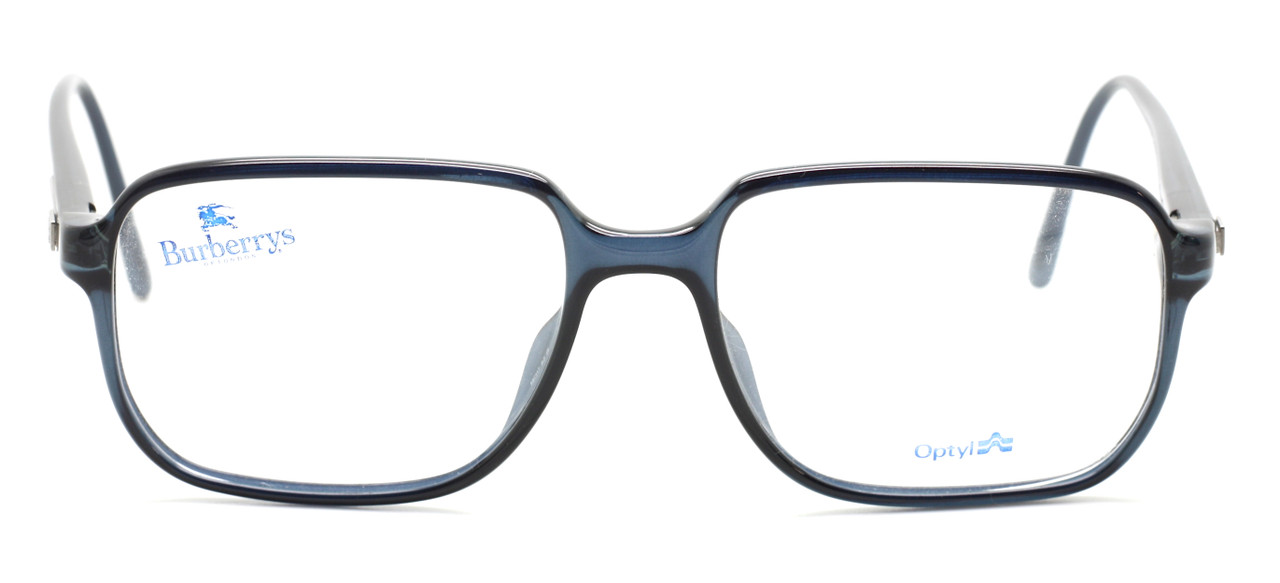 B8279 Larger Style Retro Old Fashioned Eyewear in Blue Black by Burberry 56mm
