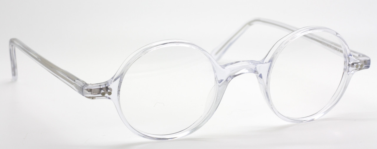 Vintage True Round Classic Prescription Glasses By Beuren In A Clear Finish 38mm-40mm Eye Sizes