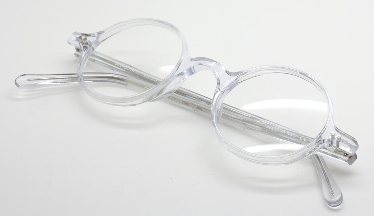 Rimless Classic True Round Glasses By Beuren In A Silver Finish