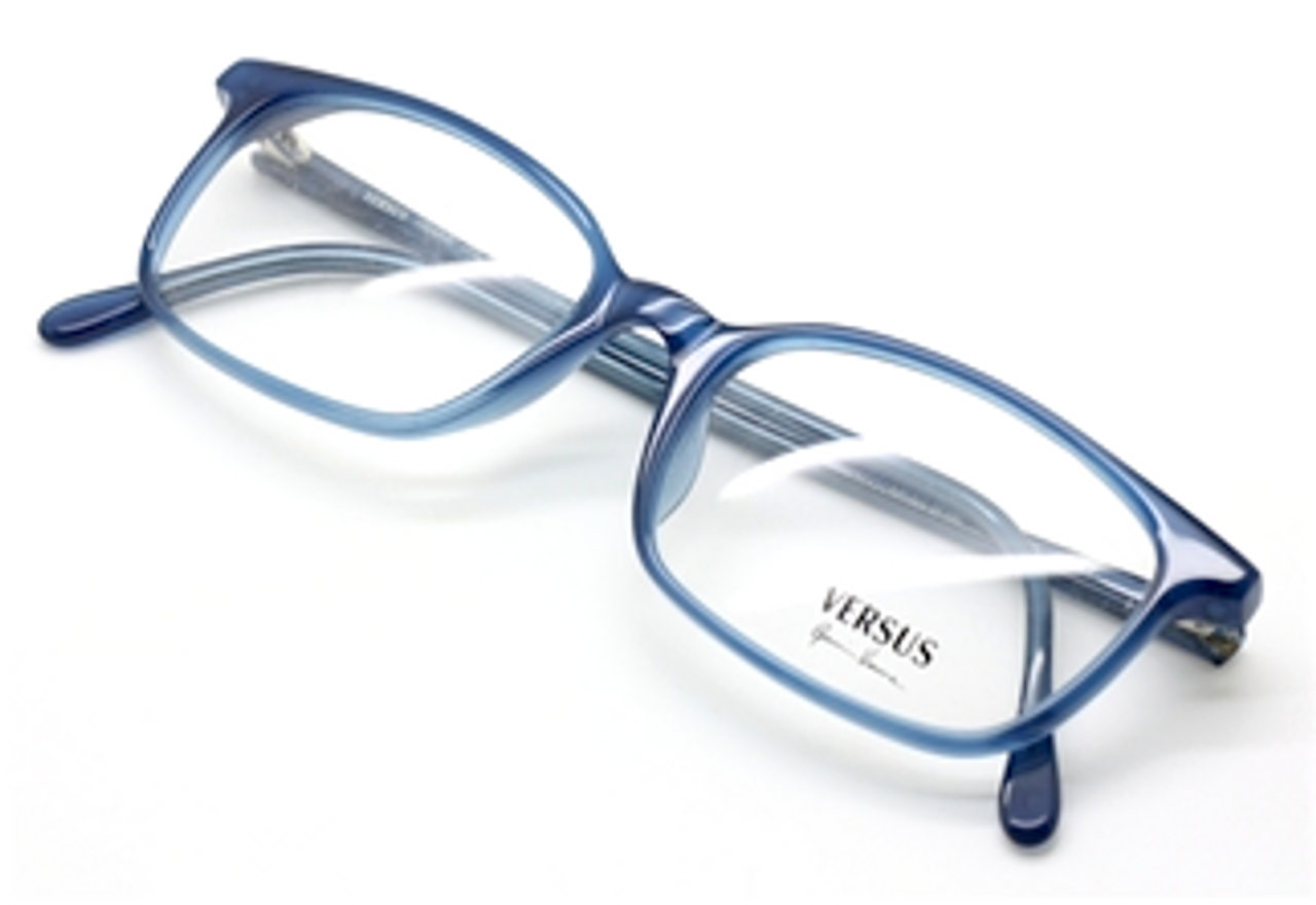 VERSUS VERSACE BLUE B88 Acrylic Vintage Designer Glasses