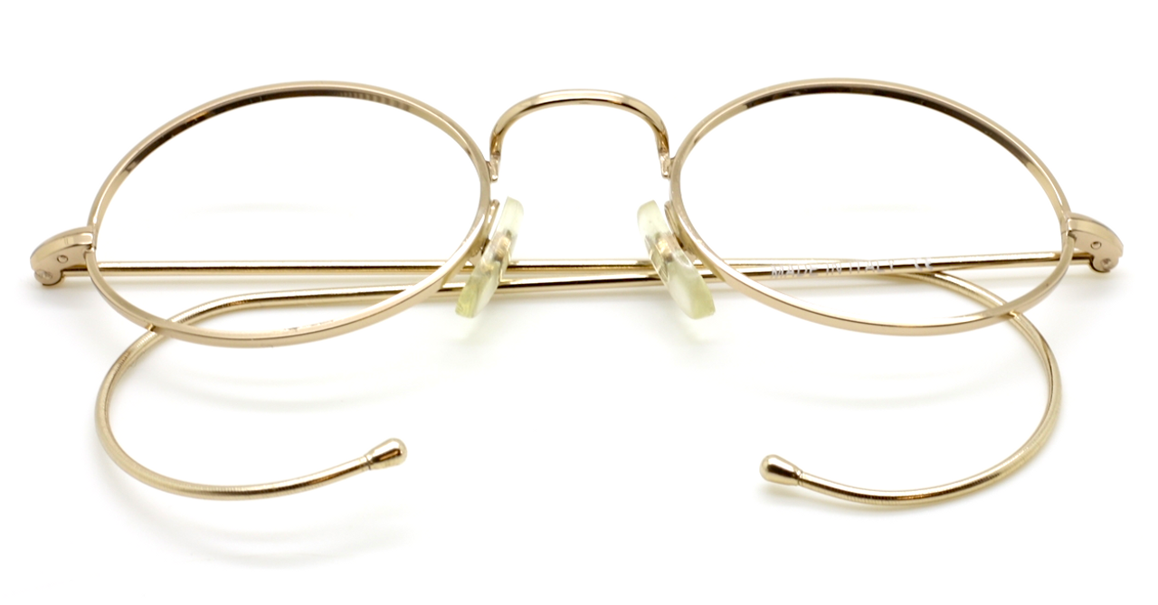 Prescription Oval Shiny Gold Eyewear By Beuren Eye Sizes 40mm-50mm