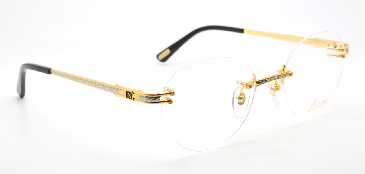 Vintage Designer Rimless 304R Hilton Monaco At www.theoldglassesshop.co.uk